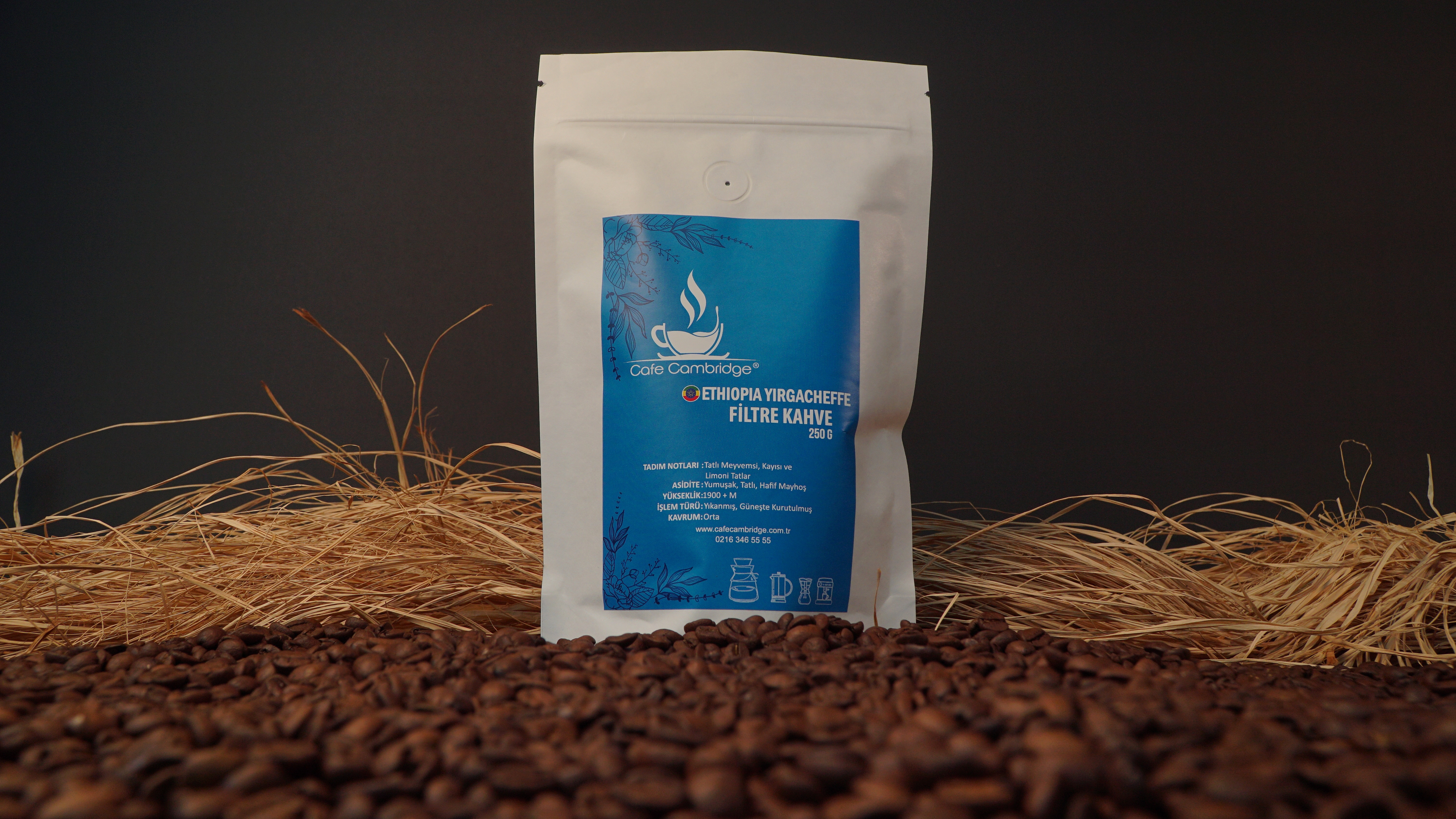 Ethiopia Yirgacheffe Filtre Kahve (Çekilmiş) 250 gr