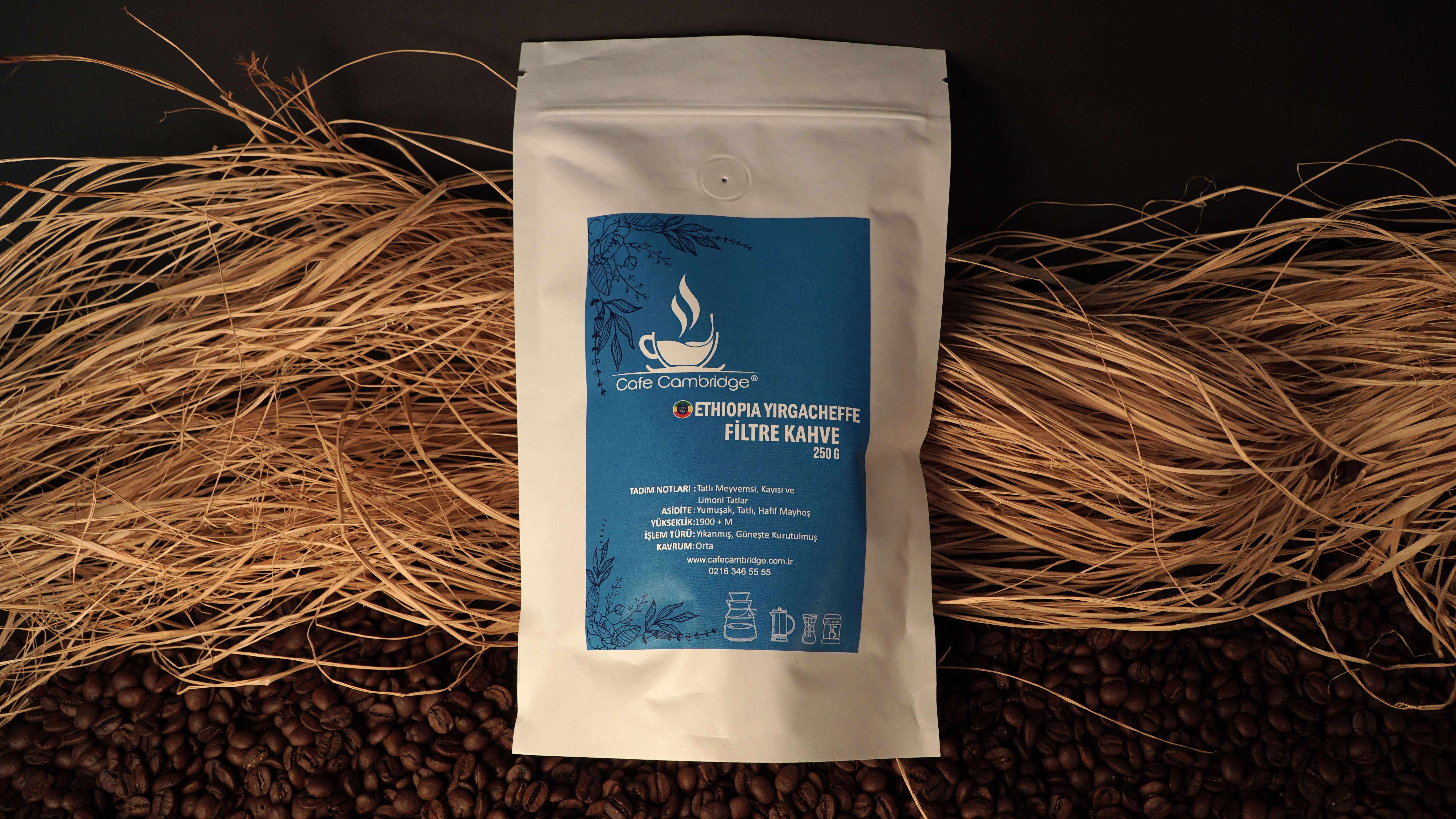 Ethiopia Yirgacheffe Filtre Kahve Çekirdeği 4 x 250 gr